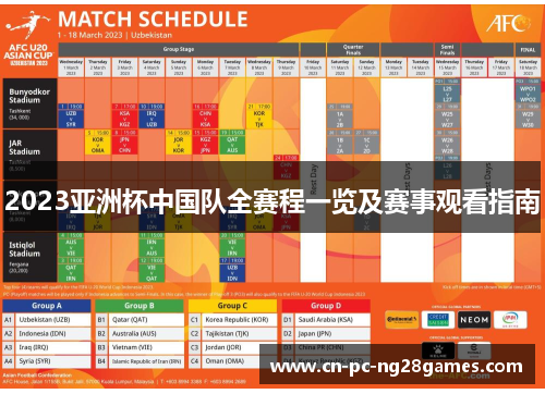 2023亚洲杯中国队全赛程一览及赛事观看指南