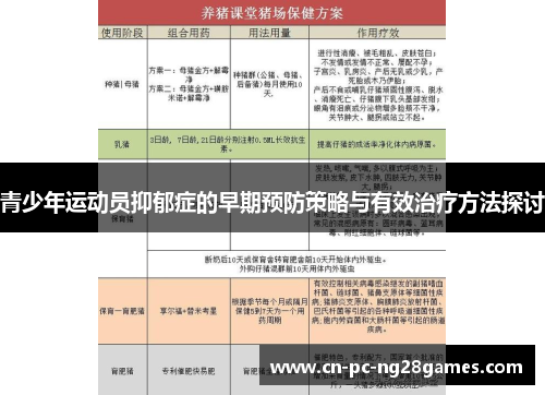 青少年运动员抑郁症的早期预防策略与有效治疗方法探讨